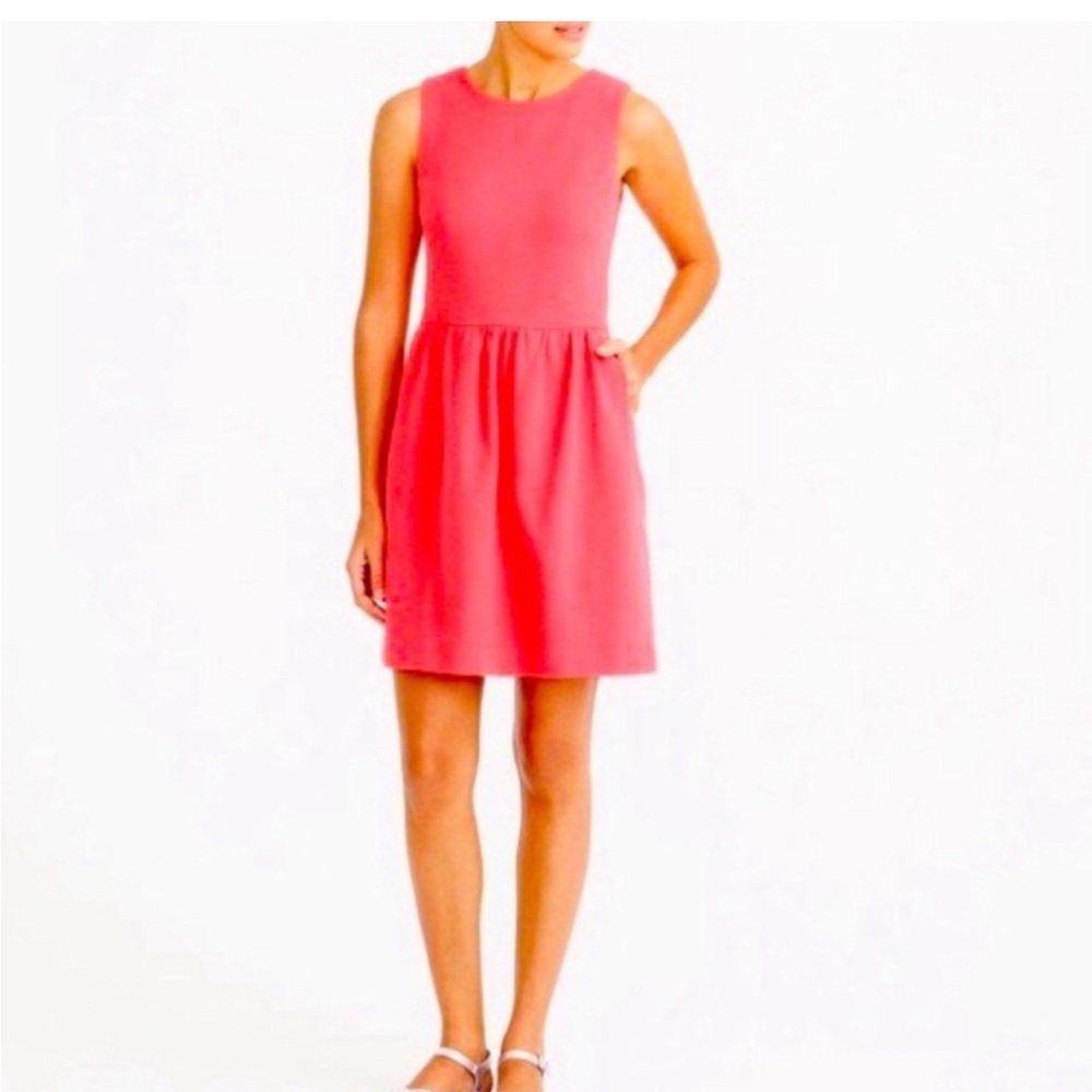 Coral J. Crew Dress with Pockets